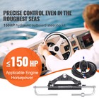 Hk4200a-3 Hydraulic Outboard Steering System Kit 150hp Hc4645h Teleflex Marine