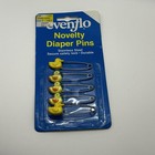 Vintage Lot Of 5 Duck Diaper Pins - Baby Safety Pins - 3 Evenflo 2 Off Brand