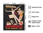 Poster Master Vintage Music - Retro Jazz Print - 8 l X 10 w  Style03