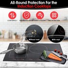 Kitchenraku Induction Cooktop Protector Mat 21 2x35 4 In  Stove Cooktop Cover