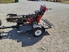 Barreto 912 Self-propelled Walk Behind Trencher Honda Engine Comes With Trailer