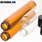 5ml Amber Small Glass Vials 100pcs With Screw Caps100pcs