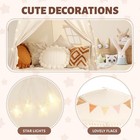 Large Teepee Tent For Kids  With Star Lights   Flags - Tent For Kids Indoor T   