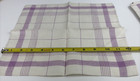 Lot Of 18 Vintage Linen Cotton Retro Stripe Napkins Red Plaid Purple