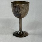 Small Antique Vintage Asian Silver Stem Cup