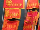 Soviet Era Communism Propaganda Ussr Small Flag For Parade And Demonstration 10