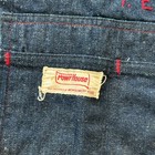 Vtg 60 s Montgomery Ward Powr House Powerhouse Selvedge Indigo Denim Work Apron