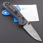 Carbon Fiber Handle Damascus Steel Blade Pocket Folding Knife With Axis Lock Bm5