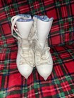 Vintage Ice Skates White Size Youth 3 Winter  Home Decoration Good Condition