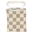 Car Trash Can  Cute Car Trash Bag  Hanging Car Organizer Luxury Beige Checkered