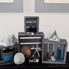 Antique Gray Wooden Crates     Set Of 4 Rustic Nesting Storage Boxes For Home   De