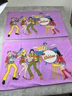 Vintage The Archies Cartoon Twin Flat Sheet 70s Burlington House Usa Cotton Blen
