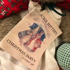 Eden Beatrix Potter Vintage Bunny Christmas Party 14    Stuffed Plush Rare Vintage