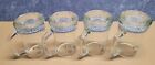 Set Of  4 Grolsch Beer Mugs Heavy Glass 5  Stein Vintage 1980s 1027e