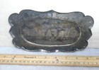 Antique Our Father Victorian Casket Coffin Plate Plaque Funeral Death Halloween