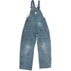     rare Vtg Sep 1998 Carhartt Y12 Htg Youth Sz 6 Double Knee Green Bibs overalls