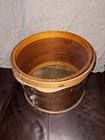 Antique 1950 s Ludwig Beautiful Mahogany Marching Snare  Field Drum Read
