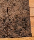 Walnut Burl Veneer 4 Pieces 5 1 4  X 7  Each Wood 1 42  Raw Holes Cracks