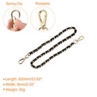 Purse Chain Strap  24  Purse Strap Shoulder Replacement Strap  2pcs Black gold