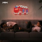 Fire Fighting Truck 10 Inches By 14 7 Inches  Red white