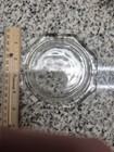 Vintage 1960-70s Glass Octagon Cigarette Joint Ashtray 4 5x4 5   Mid Century 