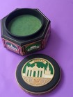 Vintage Soviet  Heptagonal  Music Jewelry Box From The Vdnkh Ussr