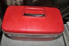 Vintage Hot Pink  Samsonite Silhouette Vanity Train Luggage Cosmetic Case   Tray