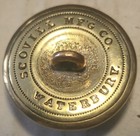 Confederate North Carolina Civil War Coat Button   Scovill Mf g Co Waterbury