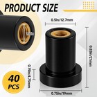 40 Pcs 1 4 20 X 3 4  Rubber Well Nuts Neoprene Expansion Brass Nuts