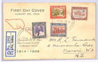 Western Samoa 1939 Fdc Apia Registered Illustrated First Day Cover Xw200