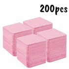 200pcs Lint Free Nail Wipes Nonwoven Gel Polish Cleaner Manicure Prep Pads New