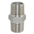 1 2  Male Pipe Fitting Hex Nipple Npt Stainless Steel 304 Connector Us Shipping