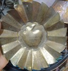 Vintage Brass Bowl With Arabic Calligraphy  Decorative Islamic Art Plate