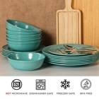 12-piece Dinnerware Set  Melamine Dishes Set With Bowls And Plates  Non-break   
