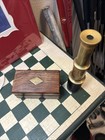 Vintage Nautical Telescope In Wooden Box 