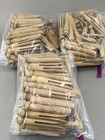 Vintage Wood Clothes Pins Slotted Crafting Round Head No Wire - 275 Piece Lot