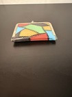 Vtg 1960s 1970s Faux-leather Patchwork Mini Travel Sewing Kit retro kiss Lock