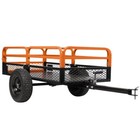    1500 Lbs Heavy Duty Steel Dump Cart 15 Cubic Feet Garden Utility  For Atv Utv