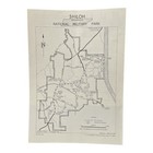 Vintage Shiloh National Military Park Tn Travel Visitors Brochure Pamphlet 1955