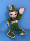 Vintage 1950s Christmas  Pixie Elf Wire Felt Body With Ceramic Head  5    Tall