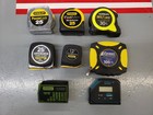 Lot Of Good Working Tape Measures  Stanley Kobalt Komelon 