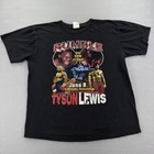 Vintage Tyson Lewis Shirt Mens Xl Black Boxing Rumble On The River June 8 90s