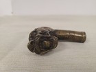 Asian Collection Antique Old Brass Cane Chinese Fengshui Bronze Dragon Cane Head