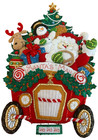 Bucilla Christmas Santa s Mail Truck Felt Wall Hanging Completed Handmade Retro