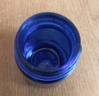 Antique Vicks Vaporub Cobalt Blue Glass Bottle Jar Rare Vintage Nice Shape 50 s 