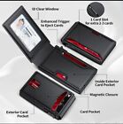 Men s Black Tactical Magnetic Wallet Rfid Blocking Card Holder Aluminum Bifold