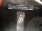Woman s Size Medium Vintage French Cuff Corduroy Jacket   Shirt Black