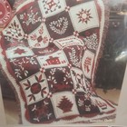 Vintage Owen Usa Made 100  Cotton Woven Throw Blanket Sampler Print Afghan Nos