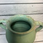 Vintage Pottery Green Stoneware Pot Antique Primitive Cottage Home