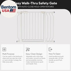 29 1-   38    5  Easy Walk-thru Baby And Pet Safety Gate With Hold-open And Auto-clo